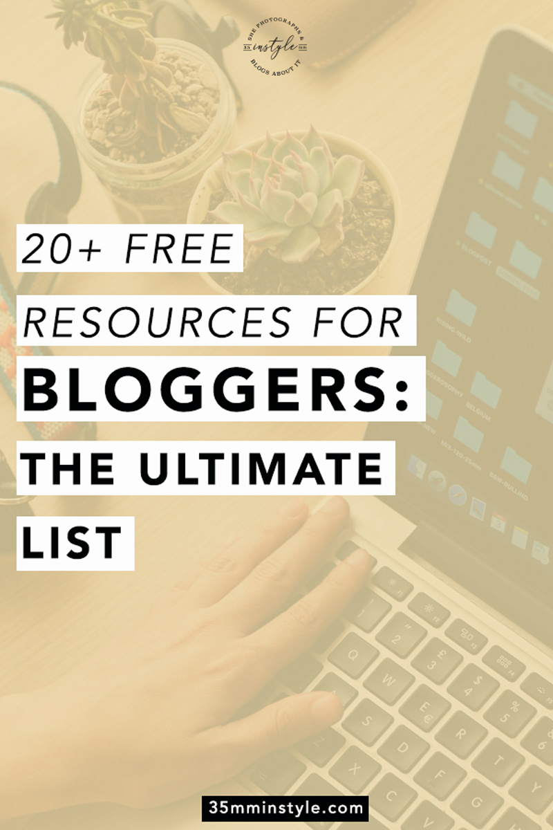 The Best List of FREE Digital Resources for Bloggers to take your blog from zero to hero